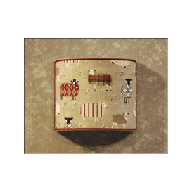 applique P Sheep rossa