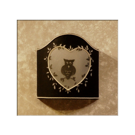 applique P silhouette nera Anacleto